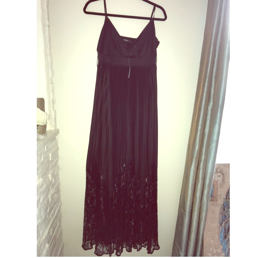NWT BCBG Long Length Dress with Lace detail